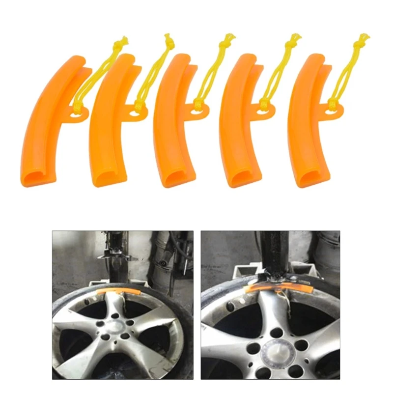 5PCS Car Wheel Rim Protector Tire Tire Changer Acessórios Ferramenta de Montagem Motocicleta Roda Borda Fácil Instalação Proteção Pneu Hub