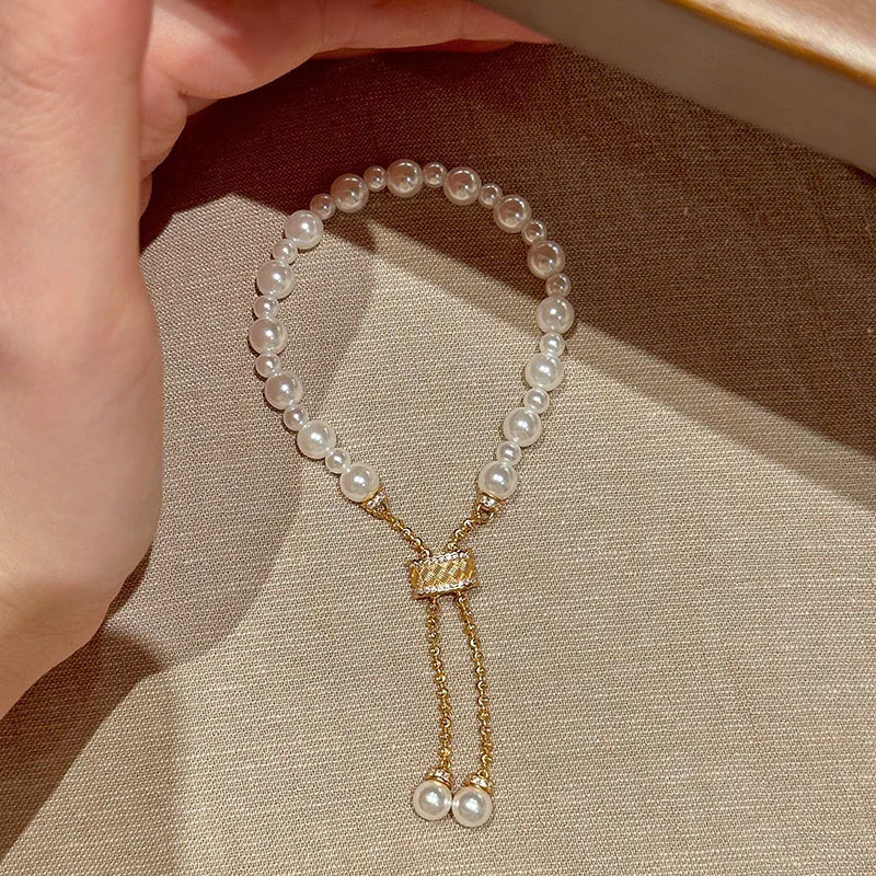 

Жемчуг с пшеничным ухом, постепенное изменение плетения, браслет с пшеничными ушками, легкий роскошный браслет с высоким смыслом