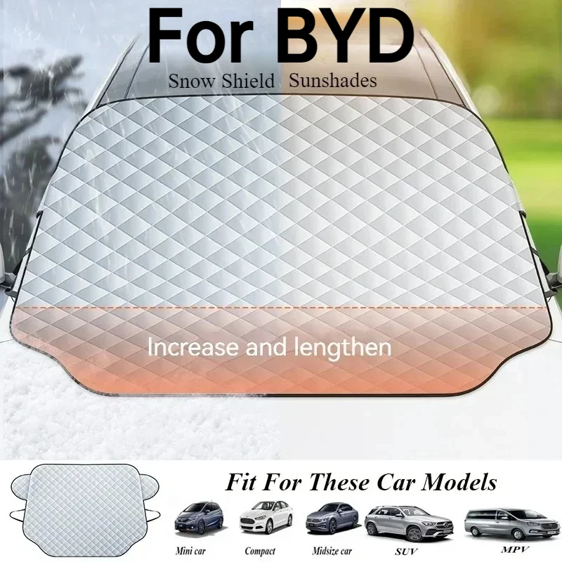 For BYD Seagull Dolphin Seal U Sealion 6 Yuan UP Qin L Front Windshield Anti-Ice Frost Shield Waterproof Protective Cover