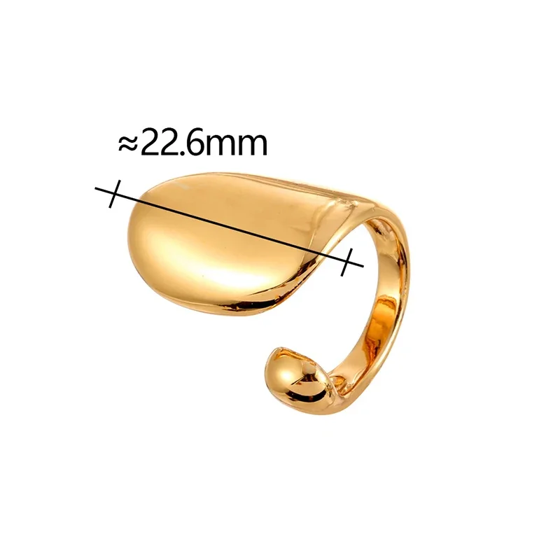 حقيقي 925 فضة 18K الذهب هندسية افتتاح خواتم للنساء الحد الأدنى العصرية غرامة مجوهرات ضوء الفاخرة اكسسوارات