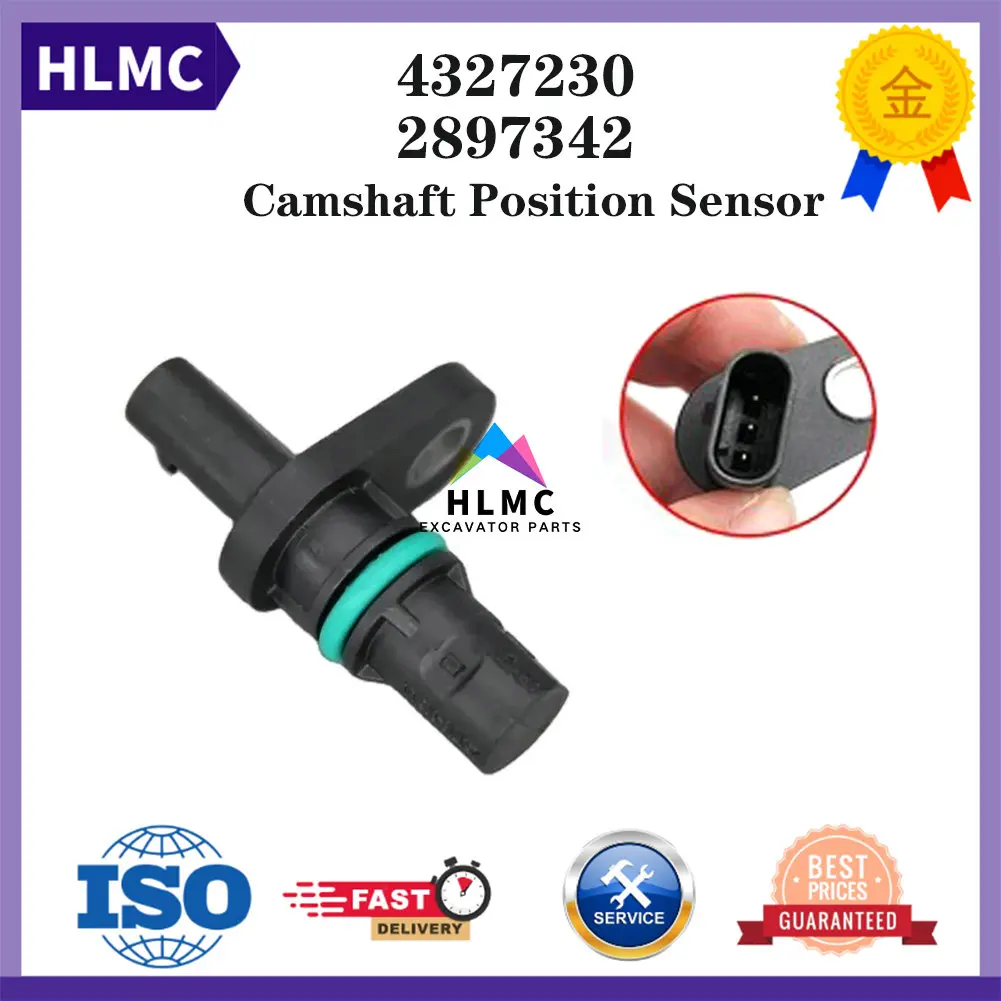 

Excavator Accessories Construction Machinery Parts 4327230 2897342 Crankshaft Camshaft Position Sensor for Cummins Engine New