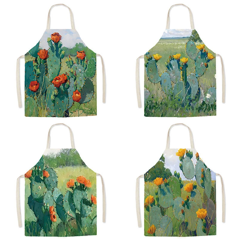 

Фартук из скандинавской ретро-серии для дома, кухни, ресторана, талии, индивидуальный студийный халат, халат для приготовления пищи родителей и детей
