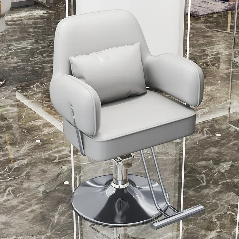 Simple Trendy Barber Chair Aesthetic Elastic Delicate Comfortable Recliner Salon Chair Hair Portable Silla Barberia Salon Chair