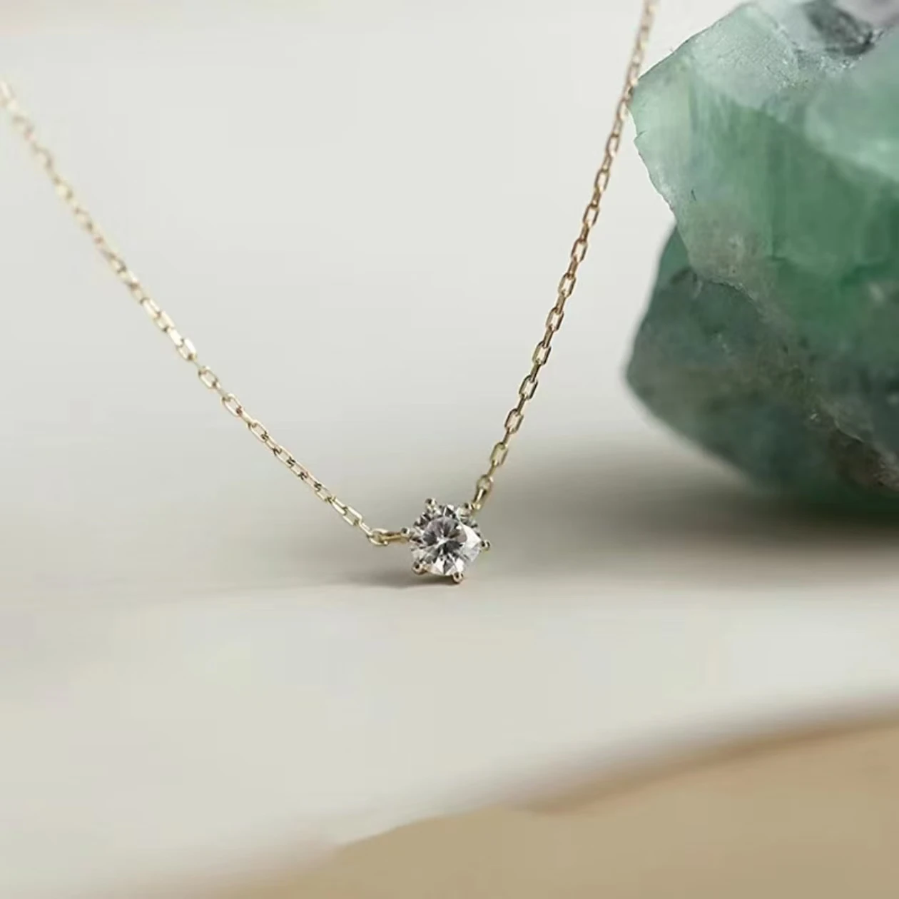 SOMILIA Mode 100% 925 Sterling Silber Halskette Für Frauen 18K Gold Überzogene 5A Zirkon Anhänger Halskette Echtes Geld Edlen schmuck
