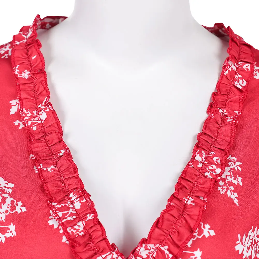 2016 التلفزيون Fleabag تأثيري Fleabag الملابس فساتين حمراء حزب تمويه لعب الأدوار هالوين زي كرنفال وتتسابق دعوى للنساء