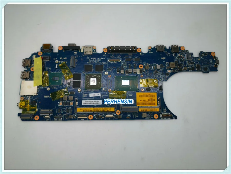 CC27G merek untuk Dell Presisi 3510 E5570 Motherboard i7-6820HQ 2.7Ghz 0CC27G 100% uji OK pengiriman gratis