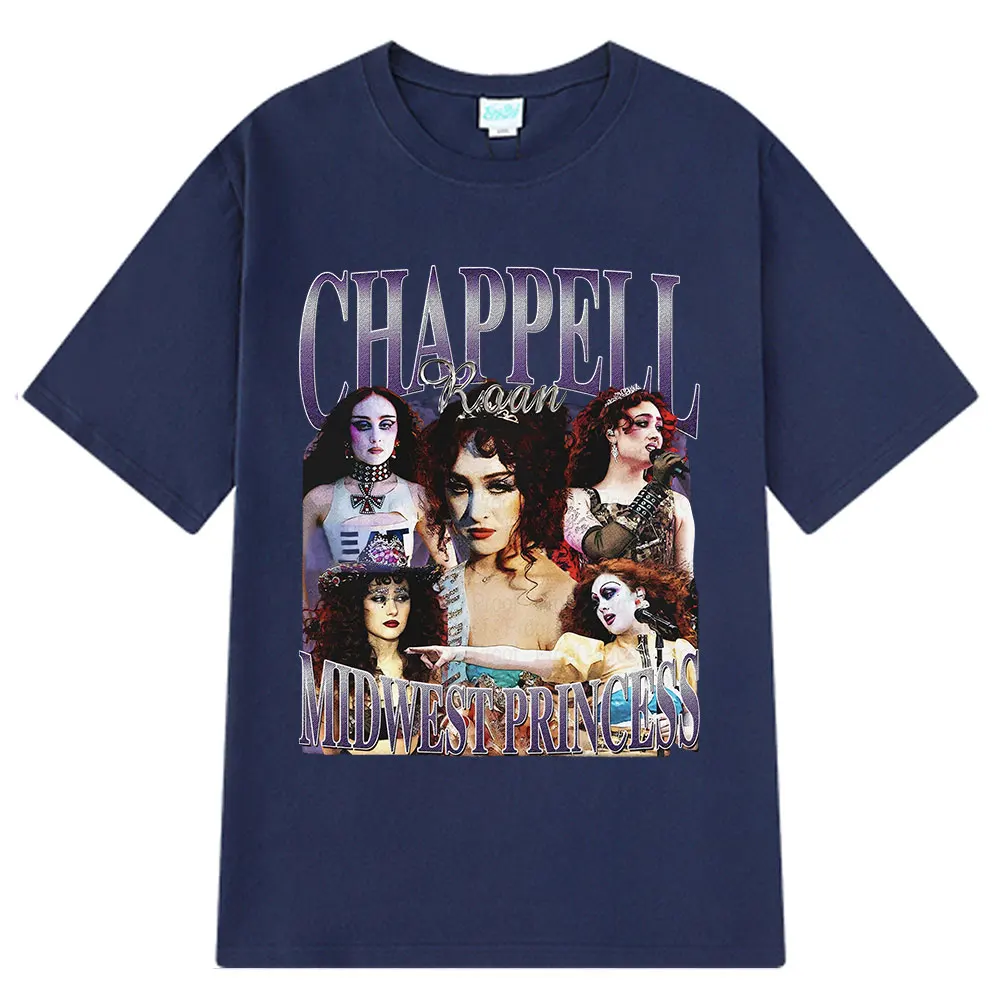 Chappell Roan Midwest Princess Tshirt Men Women Vintage Fashion Country Music T Shirts Cotton Y2k Harajuku T-shirts