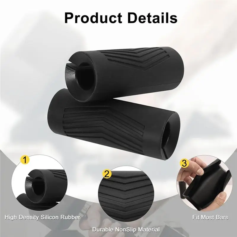 L71A Grips For Weight Lifting Barbell & Dumbbell Bar Adapter Pull Up & Bench Press Handle Grips