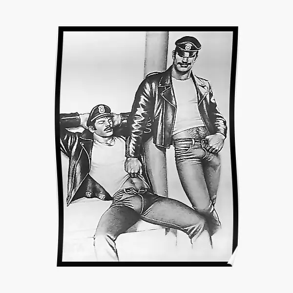 Vintage Tom Of Finland Frisky Duo  Poster Art Decoration Funny Mural Print Decor Room Picture Vintage Home Painting No Frame