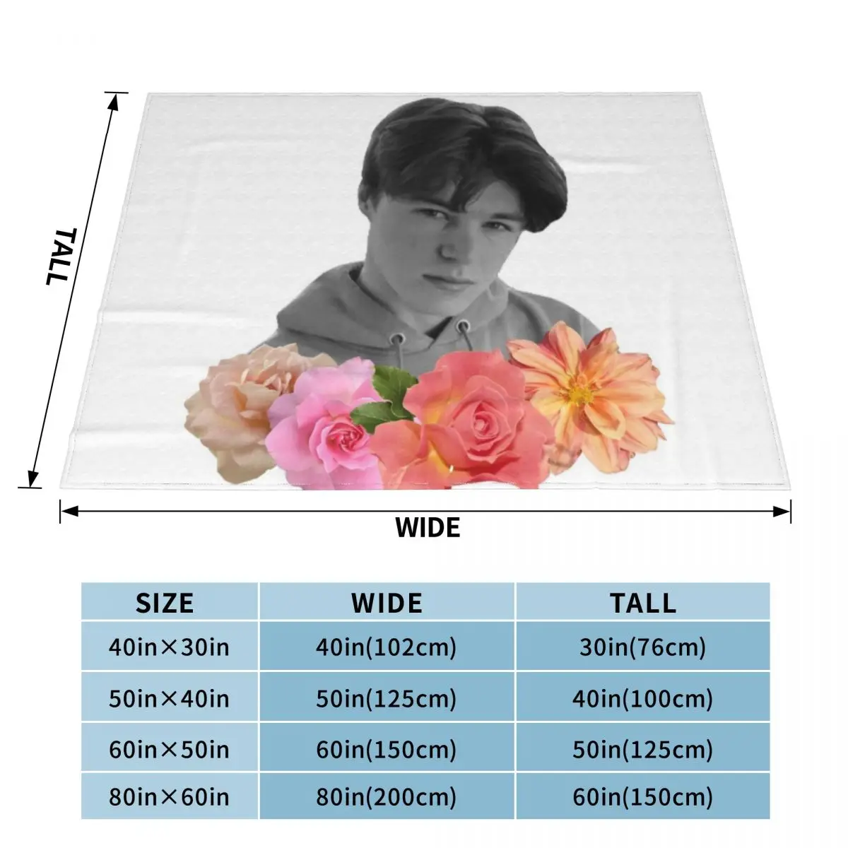 nick aesthetic Throw Blanket manga anime blanket Bed blanket