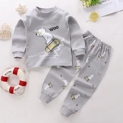 Spring Autumn Children Pajamas Set Kids Baby Girl Boys Underwear Clothing Long Sleeve Sleepwear Pajamas Sets Kids Clothing