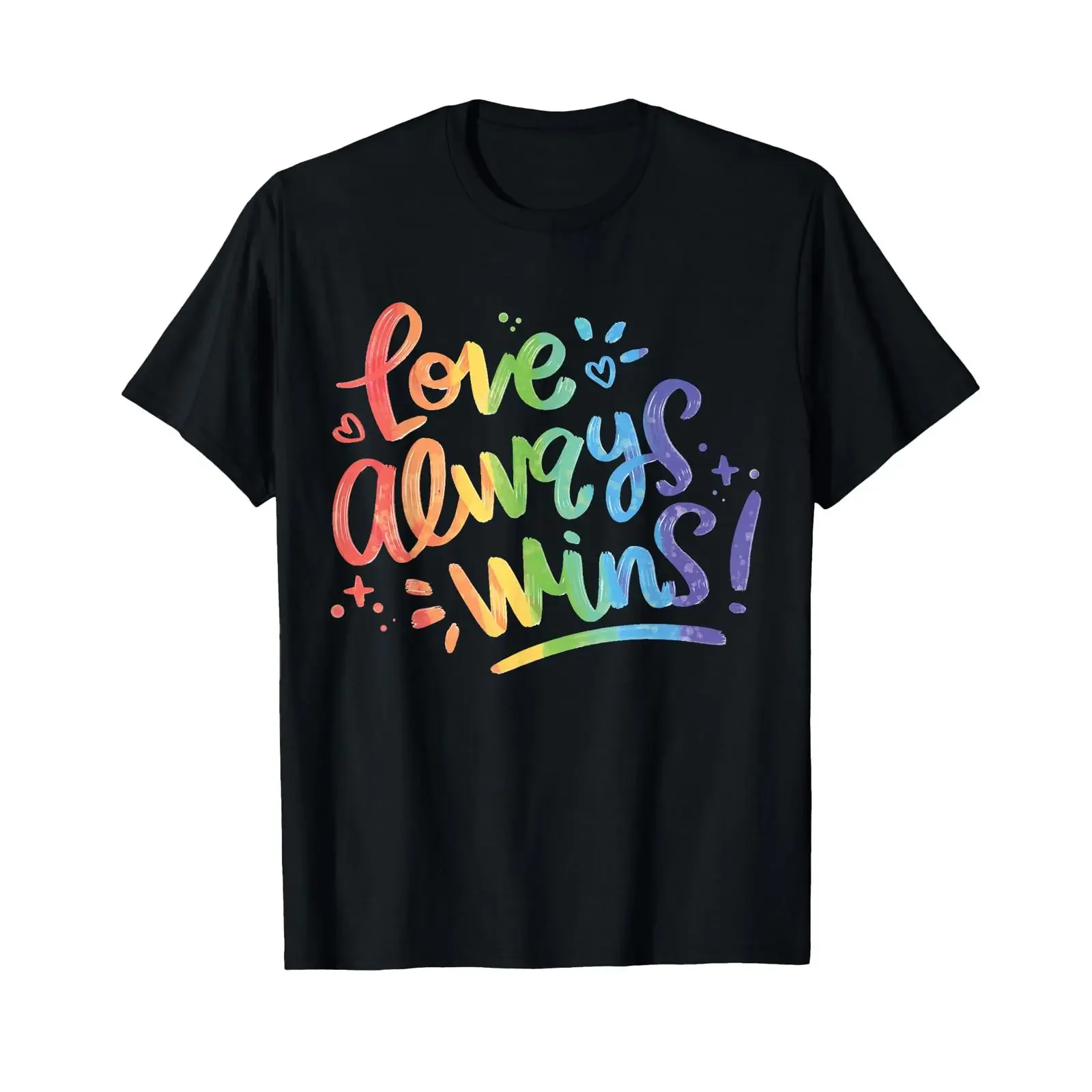 Love Always Wins T Shirt vintage Washed Comfortable designer clothes Unisex Breathable graphic Slightly homme Stretched