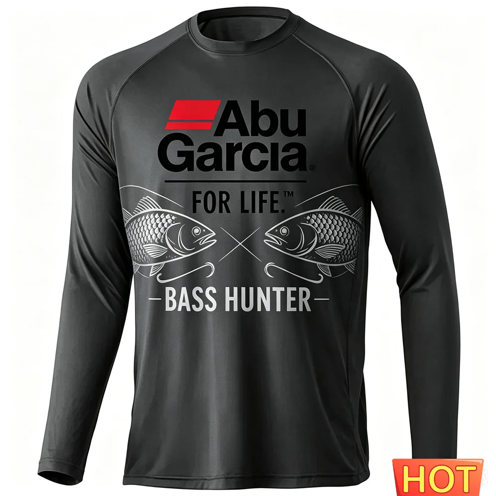 Autumn Outdoor Men's Fishing Long Sleeved T-shirt Sunscreen Comfortable Men Wild Fishing T-shirt Comfort T-shirts Men's Clothes view 3