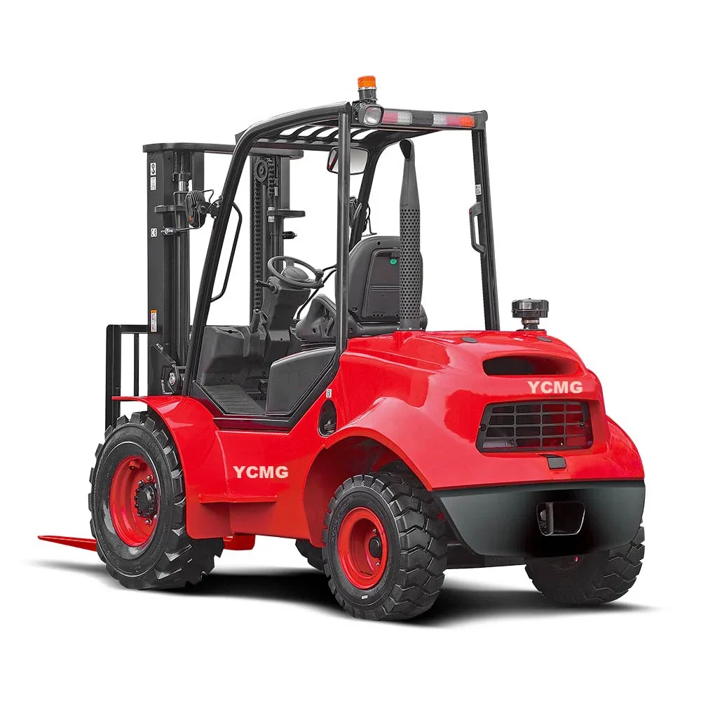 Farm Diesel Forklifts Off-road Diesel Telescopic Forklift New Hydraulic Stacker Terrain Forklift For Sale