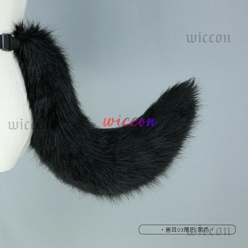 Kig Fursuit Cosplay Gatto Code di volpe Peluche Costumi Cosplay Code grandi Cane Coda pelosa Gioco di ruolo Puntelli per feste Coda di Fursuit per le donne