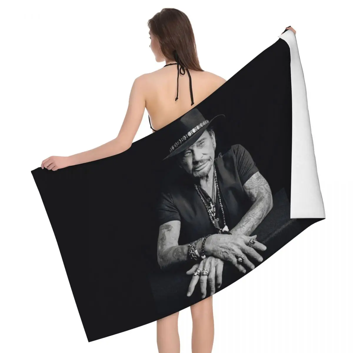 

Personalized Quick Dry Microfiber Beach Bath Towel Breathable French Rock Pool Bathroom Towels