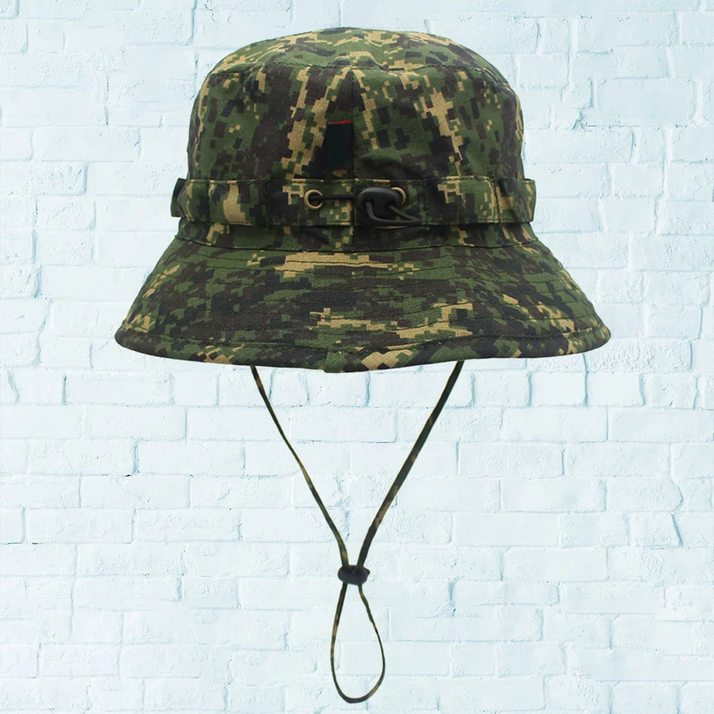 

Camouflage Bucket Hat Durable Material Comfortable Breathable Shade Protection for Sports Fishing Hunting Gardening