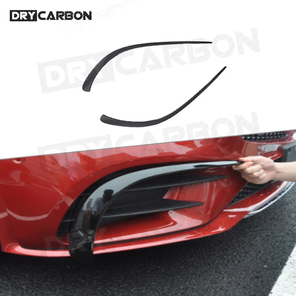 

Carbon Fiber Front Bumper Canards Trim Winglet For Benz CLS Class C257 CLS260 300 AMG 2019+ ABS Air Vent Trims Body Kits