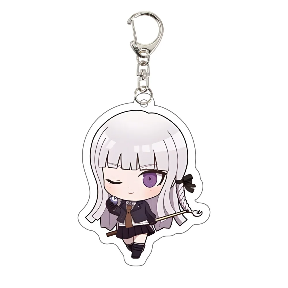 Danganronpa Keychain Trigger Happy Havoc Anime Game Acrylic Badge Pendant Cosplay Accessories Cartoon Fans Collectible Gifts