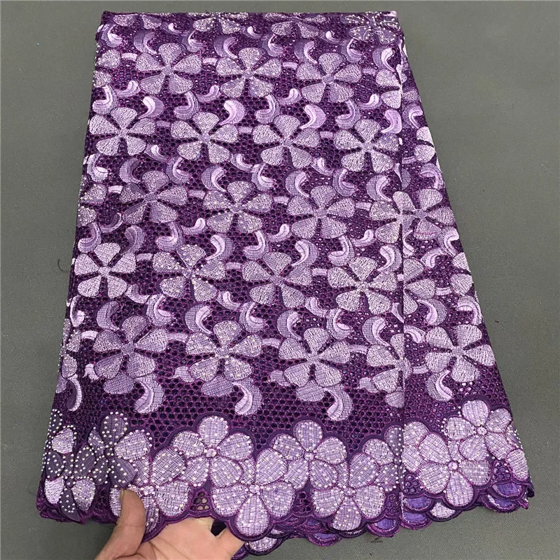 

5 yard Swiss lace fabric heavy beaded embroidery African 100% cotton fabrics Swiss voile lace popular Dubai style PS012002