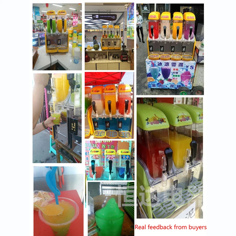 Commercial Ice Slushy Machine/Four Cylinder Cold Drink Maker/Smoothies Granita /Sand Ice juicer