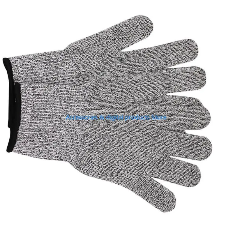 77JD 2 Pair Cutting Protective Gloves Level Protections Cut Proof Gloves for Kitchen