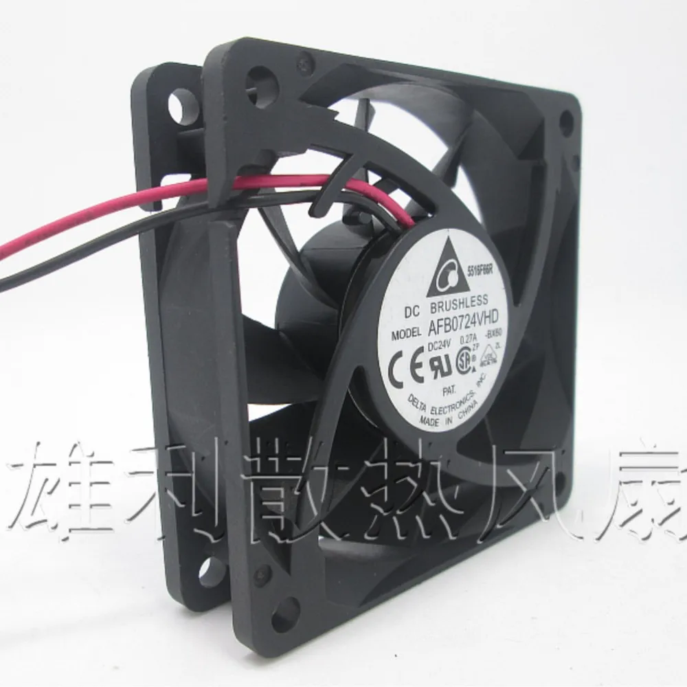 1pcs for delta AFB0724VHD 70mm X 20mm DC Brushless Fan 24V 0.27A 7CM inverter dual ball cooling fan