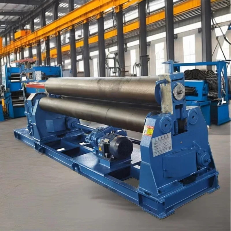 

Plate Rolling Machine Automatic Three Roll Stainless Steel with Gearbox and Motor for Aluminum