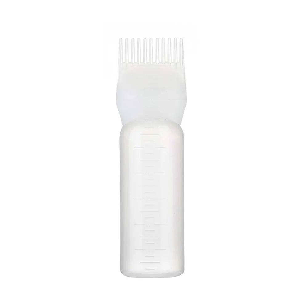 

1 PC Oil Comb Styling Tool Hair Dye Bottle With Graduated Brush Dyeing Shampoo Bottle Hair Dye tool Applicator Bottles