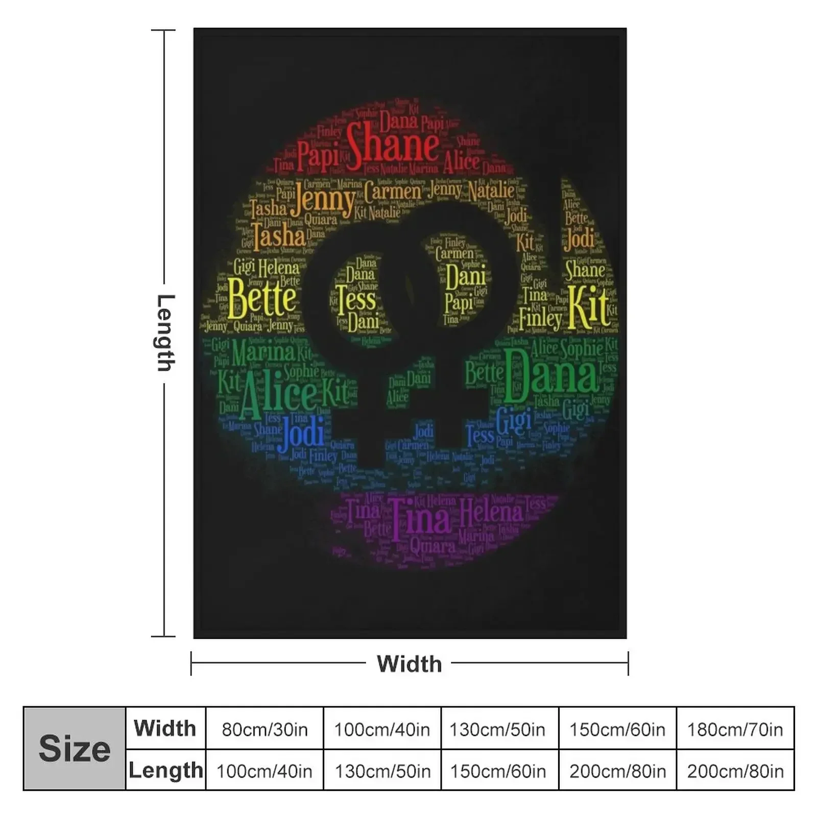 New Lesbian Character Words Shirt Throw Blanket for babies Summer Thins Luxury Throw Vintage Cute Plaid Blankets