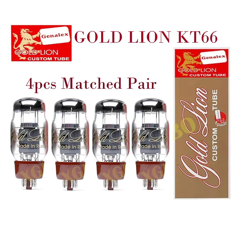 GOLD LION KT66 Vacuum Tube HIFI Audio Valve Replace EL34 5881 6L6 6L6GC Electronic Tube Amplifier Kit DIY Matched Genuine