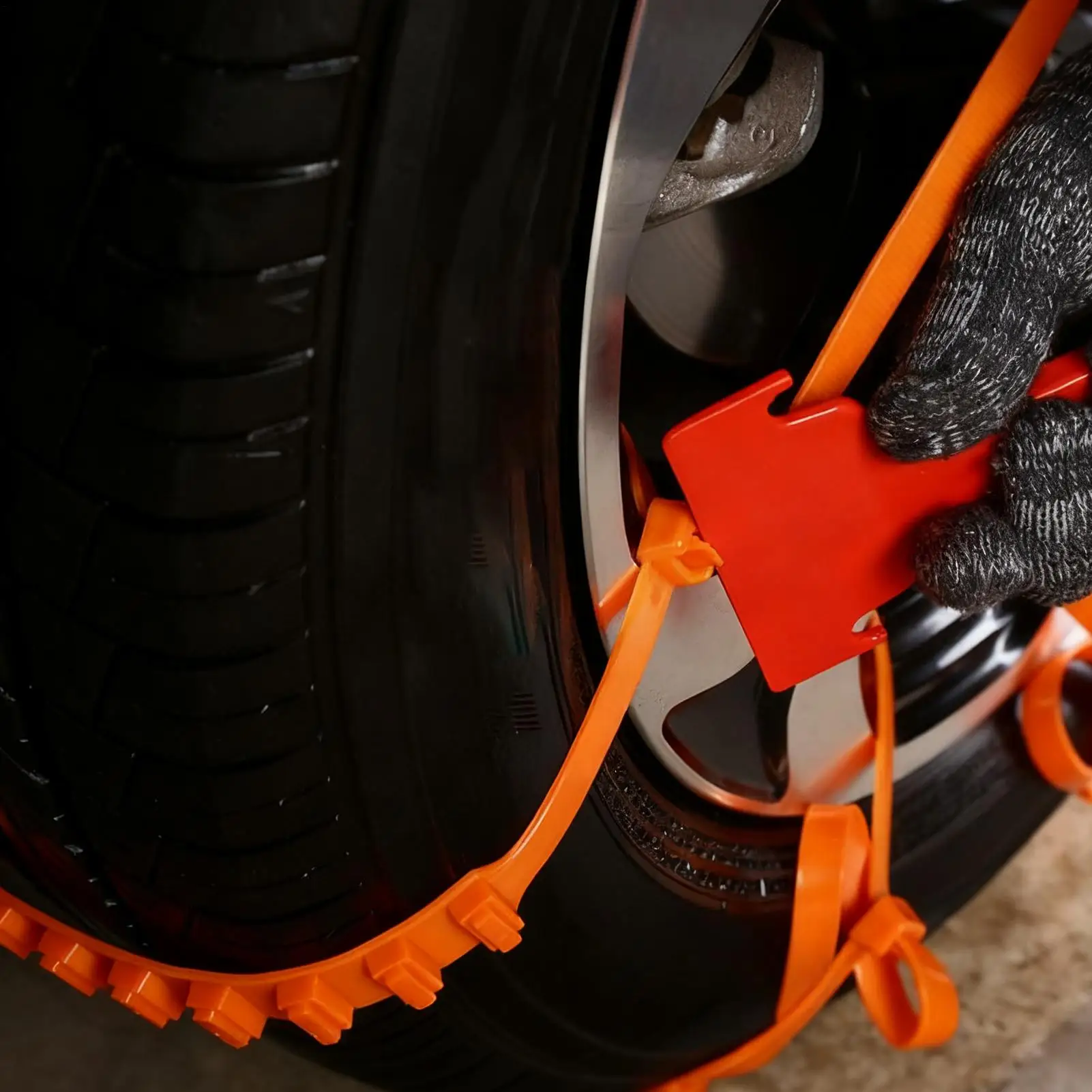 40PCS Car Tyre Snow Chains Anti-skid Winter Outdoor Car Tire Wheel Chain Emergency Double Grooves Anti Slip Car Accessories