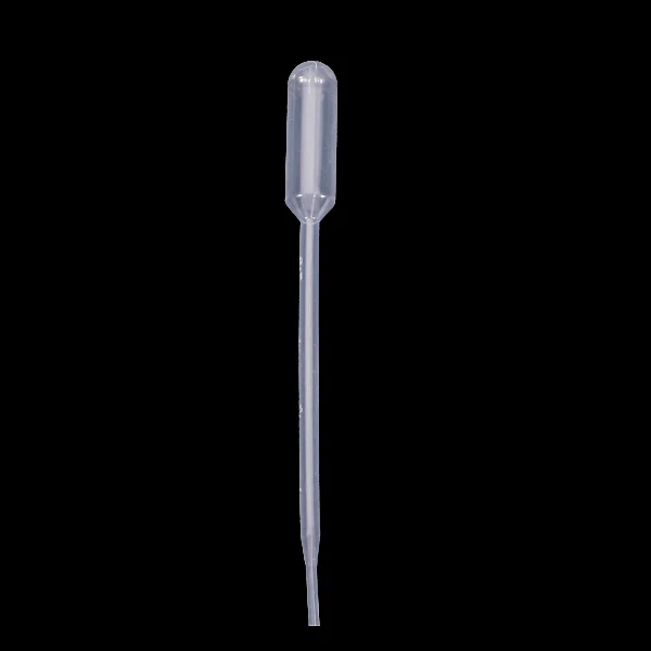Flexible LDPE Pipette, Jumbo Bulb, 7 Inch Length, 3ml Volume - Set of 50