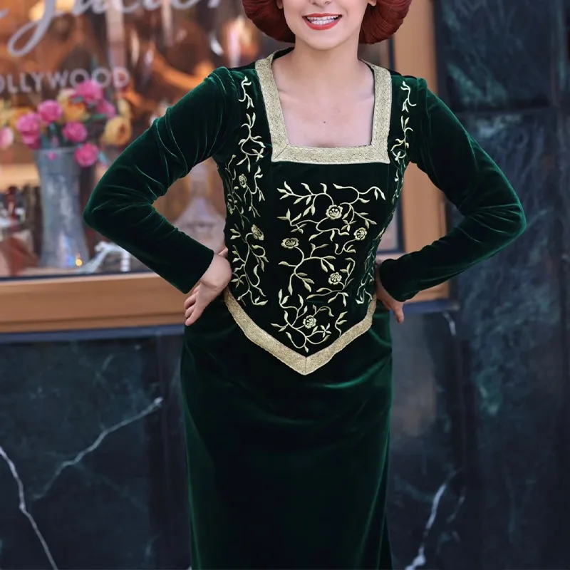 Anime Princess Green Dress Fiona Dress Shrek Cosplay Costume Fancy Fantasy  Party Suit Roleplay for Adult Woman Princess Outfits - AliExpress 200000532