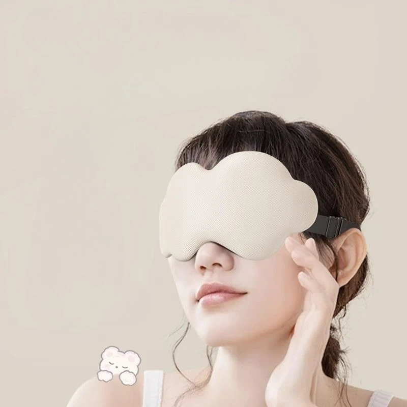 Cloud Sleep Mask Breathable Light Blocking Eye Cover for Women Men - Soft Comfortable Adjustable Blackout Eye Shade for Travel