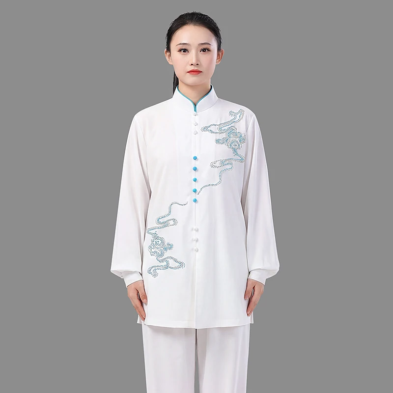 Women's Unisex Tai Chi Suit New Arrival Martial Arts Performance & Competition Training Wear Spring/Autumn for Adults