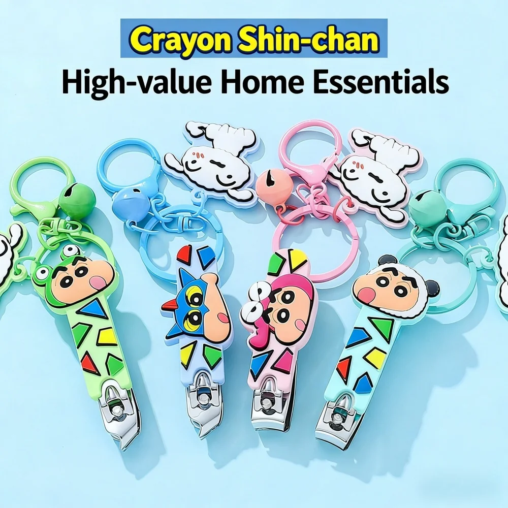 

Genuine Crayon Shin-chan Nail Clipper Cute Cartoon Character Portable Fingernail Cutter Gift for Women Girls