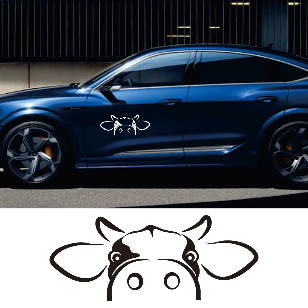 Car Accessories Bull Head Vinyl Sticker Car Window Decor Farm Sign Laptop Decal for Apple Mac Book Pro Air Decoration