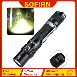 Sofirn SP31 V2.0 Leistungsstarke taktische LED-Taschenlampe 18650 XPL HI 1200 lm Taschenlampe mit Doppelschalter-Betriebsanzeige ATR
