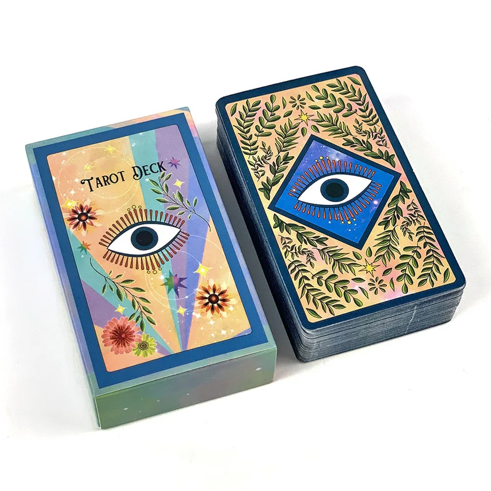 Hot-selling Tarot Cards 78 Exquisite Oracle Cards English Visions Fate Divination Edition Borad Playing Games For Easy Beginners