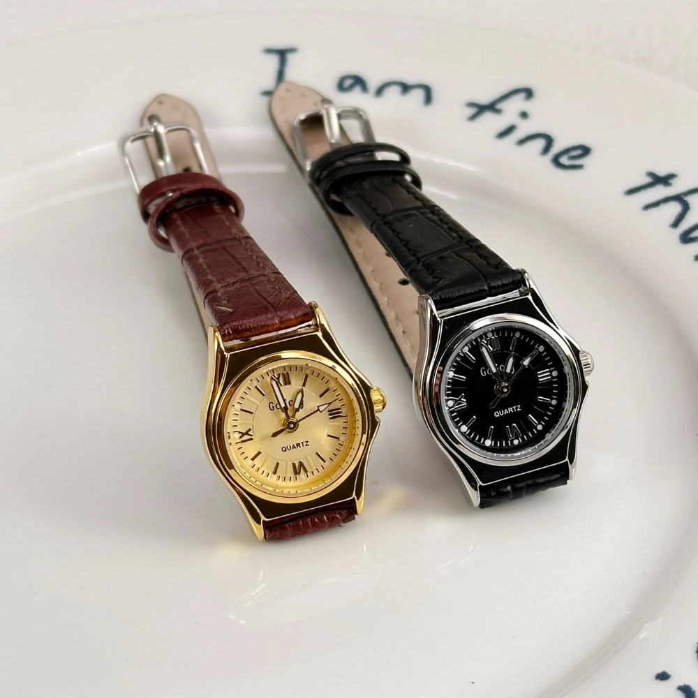 Роскошные кожаные часы для женщин, женские кварцевые часы из нержавеющей стали, платье, элегантные женские часы, модные часы