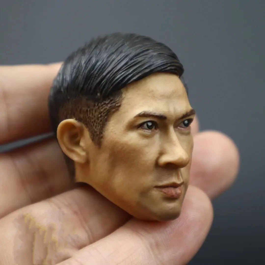 

1/6Nick Cheung 장가휘 Cheung Ka Fe Male Head Sculpt Asia Star Male Head Carving Model Fit 12'' Soldier Action Figure Body Toys