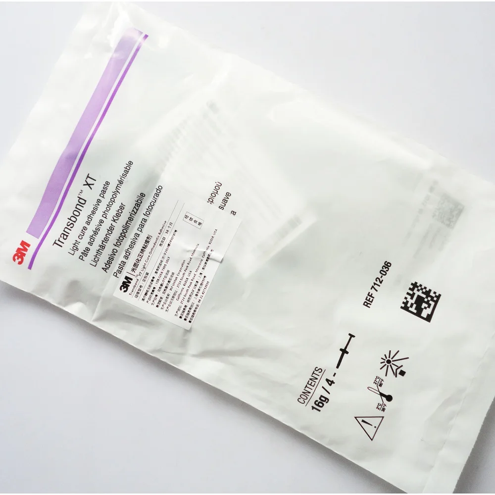 لاصق تقويم الأسنان 3m Transbond XT 712-036 الترابط تقويم الأسنان 3MTransbond XT ضوء علاج لاصق التمهيدي 712-035