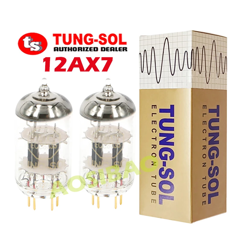 TUNG-SOL 12AX7 Vacuum Tube Golden Foot Replace ECC83 ECC803 Electronic Tube Amplifier Kit Audio Valves Precis Match Genuine