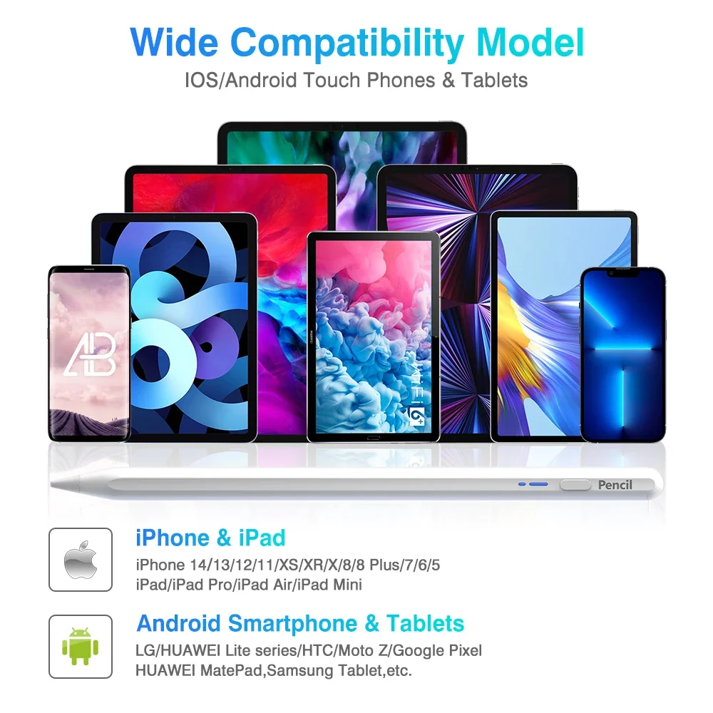 2024 Universal Stylus Pen For Android IOS Windows Tablet/Mobile Phone Capacitive Touchscreen Pen For Samsung Huawei Apple Xiaomi