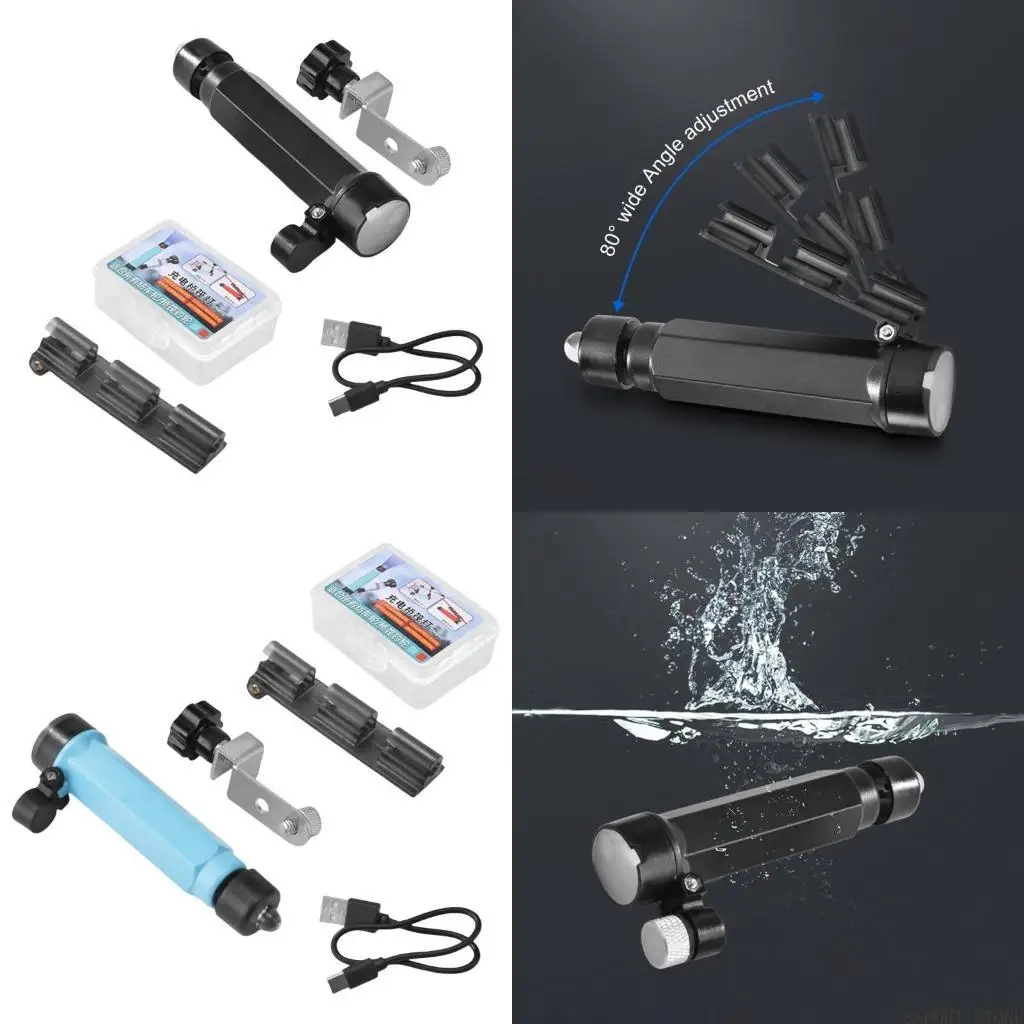 

U2JB Portable Night Fishing Rod Light 2 Gear Brightness Adjustable Rod Tip Fishing Light Bridge Raft Light Raft Fishing Light