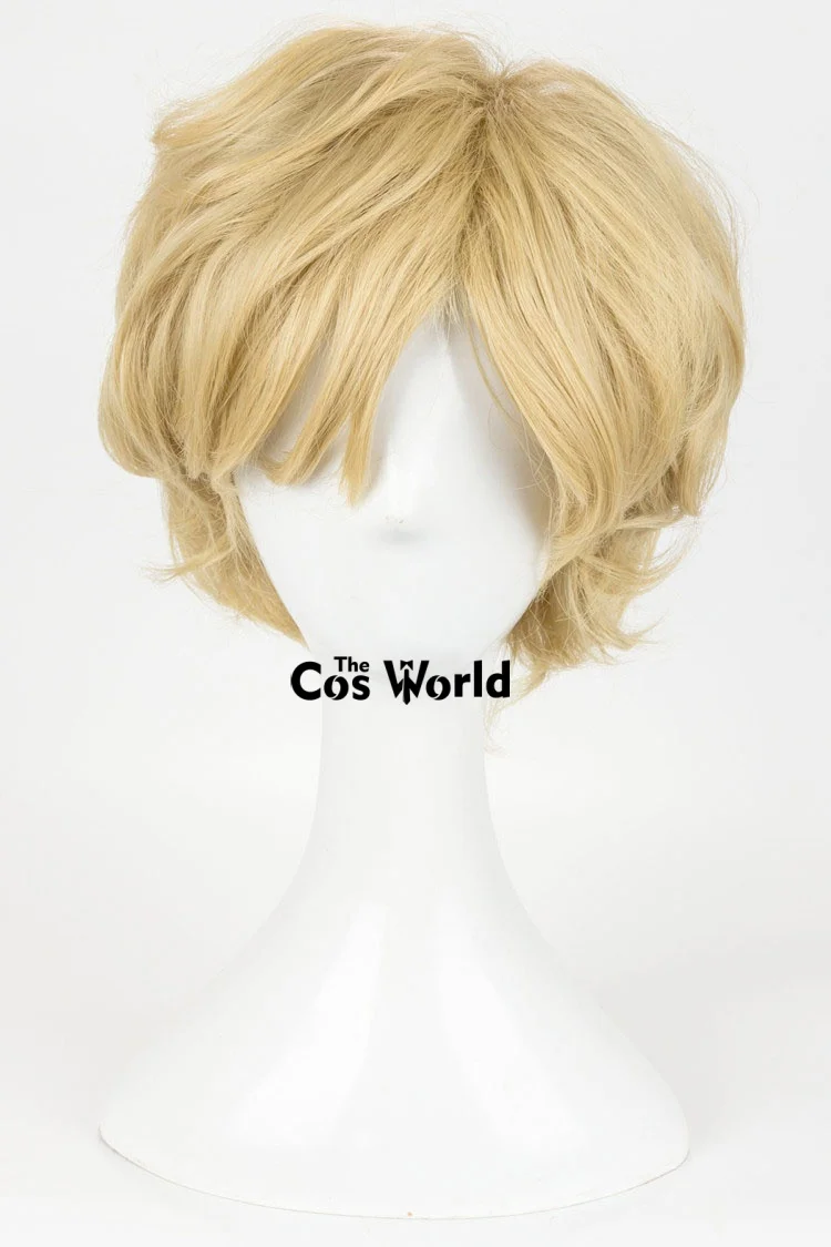 Sailor Uranus Tenoh Haruka 25 cm kurze Halloween-Anime-Cosplay-Perücken aus hitzebeständigem Kunsthaar + Perückenkappe