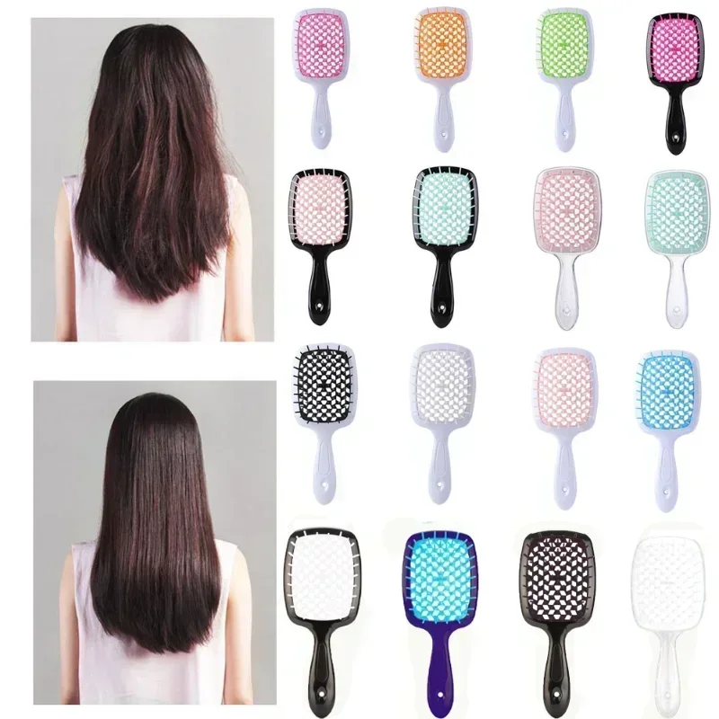 Wide Teeth Air Cushion Combs Detangling Hair Brush Tangled Hair Comb Hollow Out Massage Combs Hairdressing Styling Tools