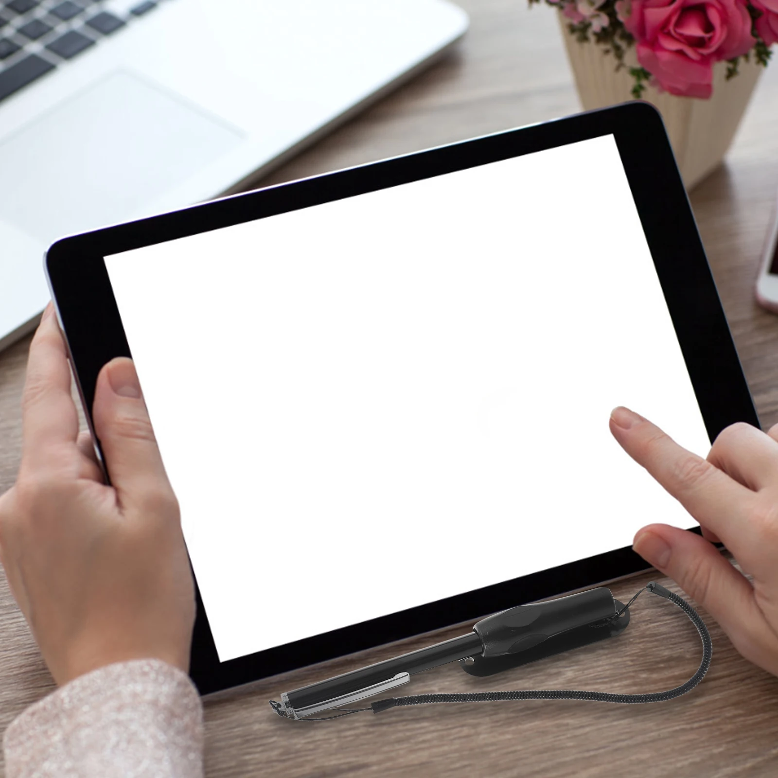 Universal Touch Screen Stylus Pen With Pen Holder For Smartphone Tablet High Sensitivity Handwriting Stylus For Touch Screens