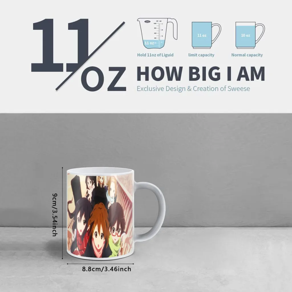 Kawaii-New-K-ON! Free shipping Gift Mug Color Changing Coffee Mugs Cup Gift Custom Printed Name Text Mug